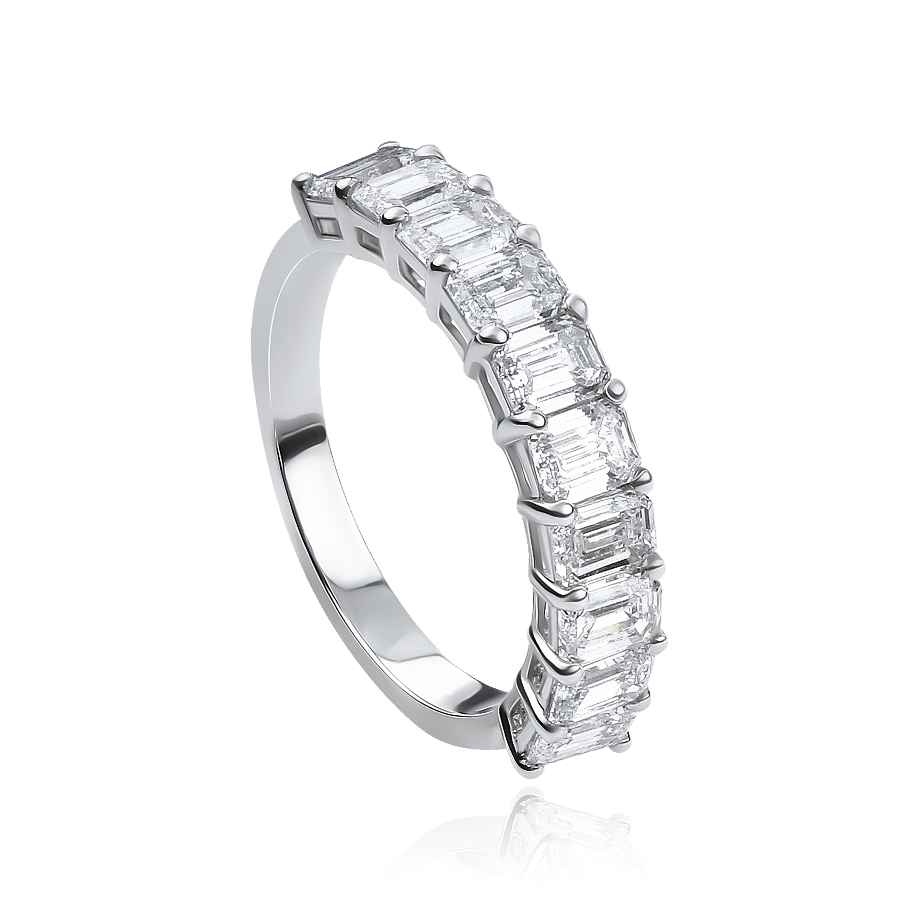 2.12 ct Emerald Lab Diamond Ring